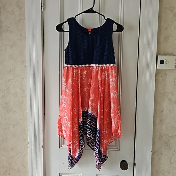 Lilt Girls 12 Lace Floral Boho Dress - Picture 1 of 9